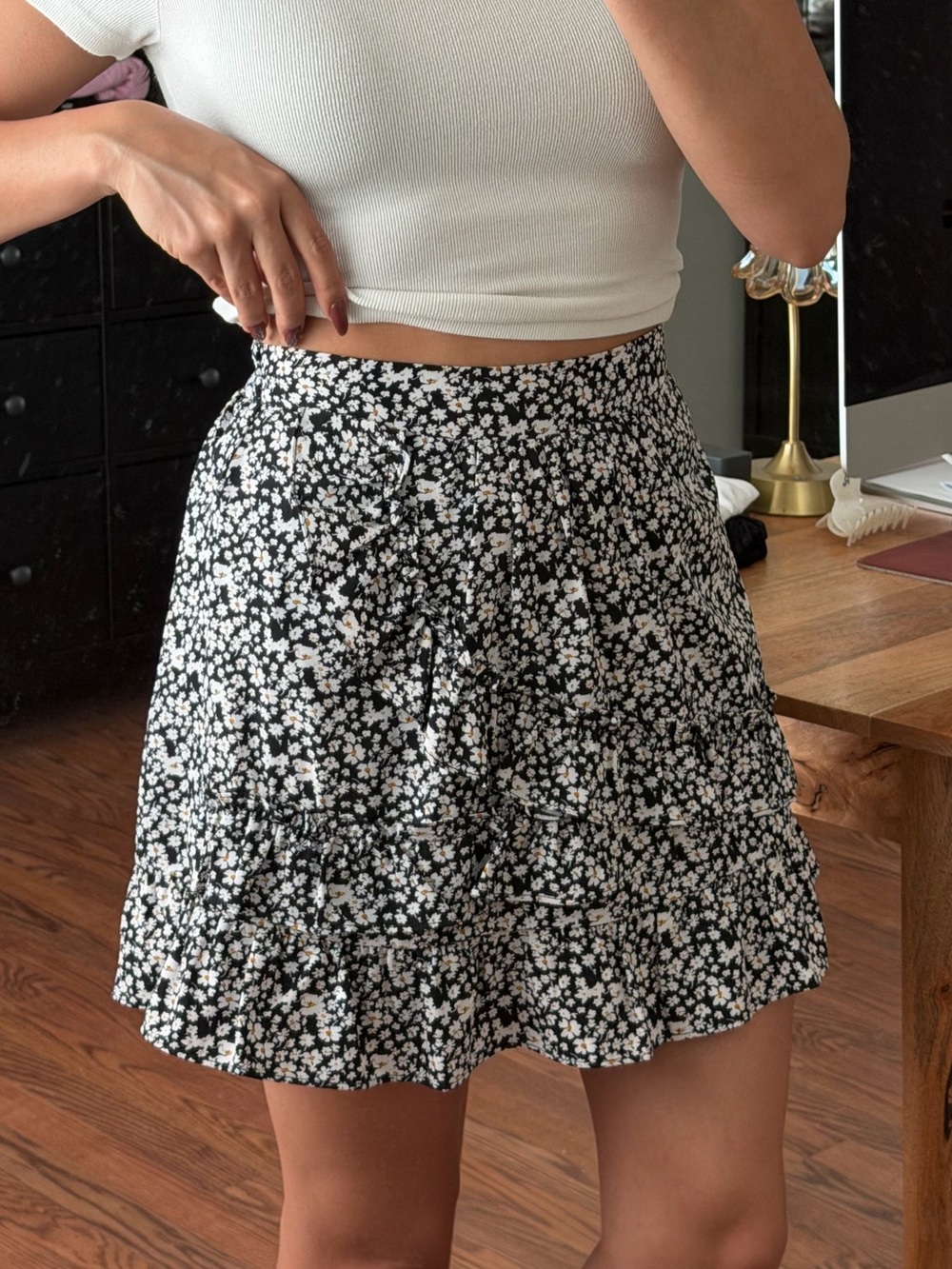 Molly Bracken Mini Floral Skirt